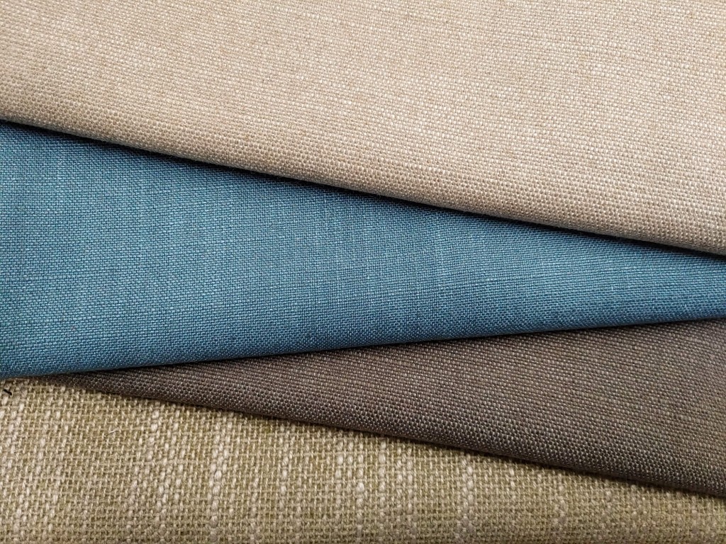 Colored fabrics to be included in samples