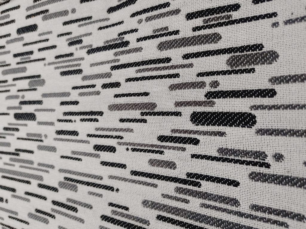 fabric with geometric pattern